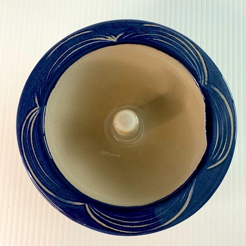 The Original Apple Baker Baking Dish Paris, Maine Bowl Blue Trim Dessert…